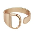 thumbnail image 1 of Anillos para mujer, regalos para mujer, anillo de pareja de moda, anillo abierto con veintiséis letras en inglés, joyería para pareja, anillo con letras, 1 of 3