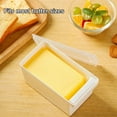 thumbnail image 6 of uvwlwu Square Butter Cutter and Storage Container with Lid for Easy Handling and Space Efficiency(White), 6 of 9