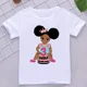 thumbnail image 4 of Camiseta de algodón con números para niñas, ropa para niños, de manga corta, con diseño de tambores kawaii, color negro, para cumpleaños 2, 3, 4 y 5, 4 of 5