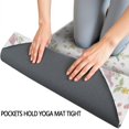 thumbnail image 3 of 74x26 Inch Yoga Towel, Sweat Absorbent Non-Slip Mat for Hot Yoga, Pilates & Fitness,Hummingbird Floral Variety Bird White Pattern, 3 of 5
