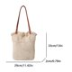 thumbnail image 2 of Bolsa de hombro Summer Beach Woven Tote cubo para mujeres beige, 2 of 8