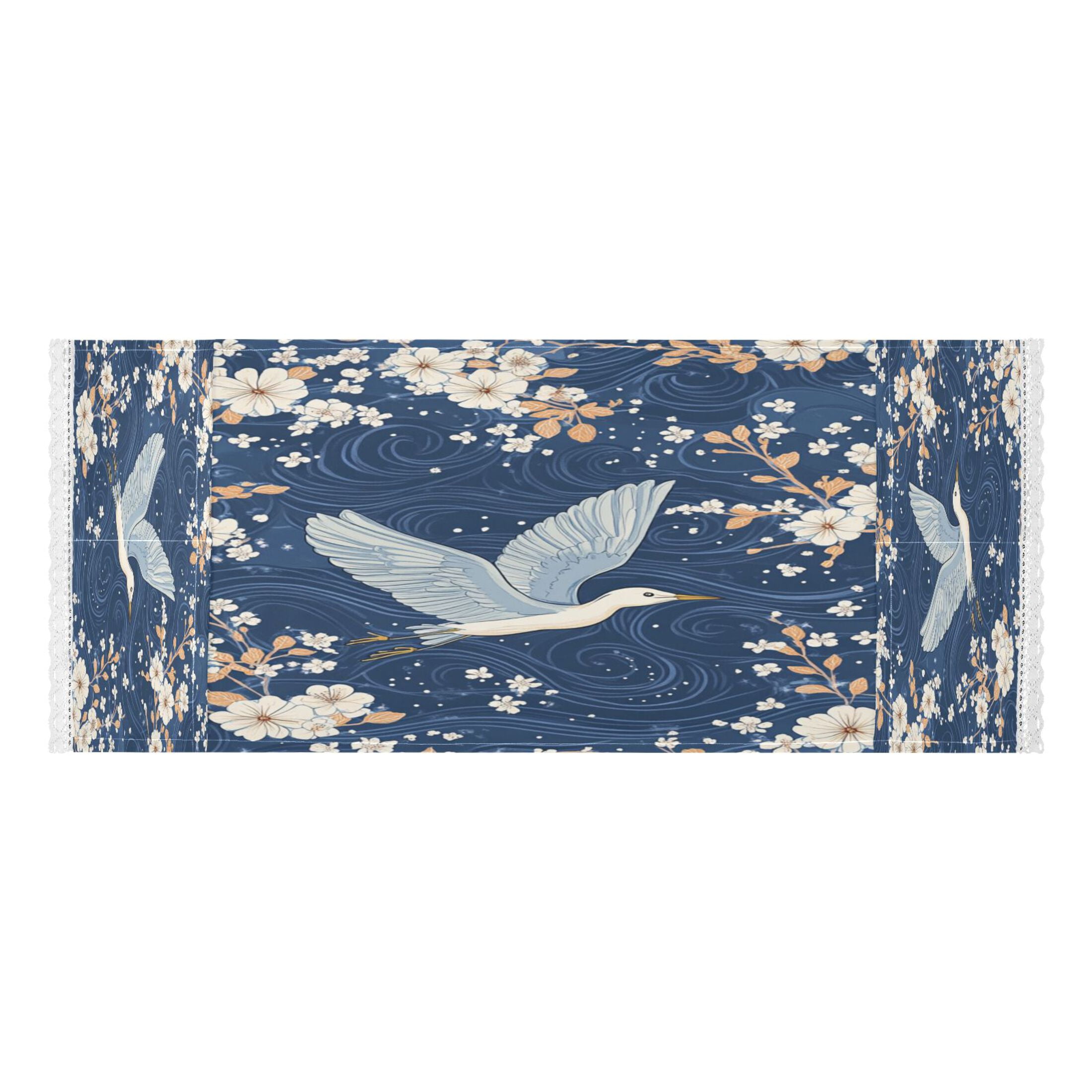 Seagulls Soaring over White Flowers and The OceanWasher and Dryer Covers Dust-Proof and Oil Resistant Fridge Cover with 4 Storage Pockets Washing Machine Top Cover for Laundry Kitchen Home 51.2 x 22