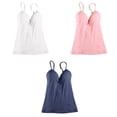 thumbnail image 1 of Ropa interior sólida femenina Yuyangstore Sujetador integrado para mujer Chaleco sin costuras Rosa, 1 of 8