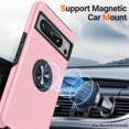 thumbnail image 5 of TECH CIRCLE for Google Pixel 8 Pro Case with 360° Ring Stand, Multi-Layer Protective Case, Shockproof Cover for Google Pixel 8 Pro 6.2" Case 2023,Pink, 5 of 6