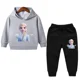thumbnail image 3 of Ropa de primavera para niños, suéter de manga larga con capucha y pantalón de Frozen Elsa para niñas, conjuntos de 2 piezas, ropa para niñas pequeñas, 3 of 5