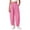 Hot Pink, variant on hoksml Women's Cotton Checkered Elastic Wide Leg Pants with Pockets, Loose Fit Pants for Loungewear and Daily Wear