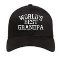 thumbnail image 1 of Gorra de béisbol, algodón lavado, bordada, lisa, el mejor abuelo del mundo, 1 of 3