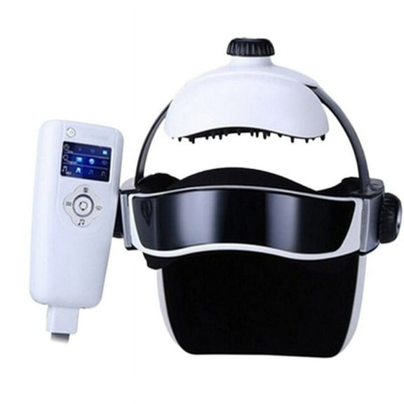 Electric for Head Massager Intelligent Air Pressure Vibration Finger Press Relaxation with Music Soothing Relax Helmet