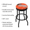 thumbnail image 3 of Trademark Gameroom Philadelphia Flyers Logo Black Ribbed Barstool, 3 of 5