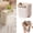 White, variant on Foldable Hanging Kitchen Trash Can, Wall Mounted Trash Can, Cabinet Door Garbage Bin, Space Saving Plastic Waste Bin for Kitchen, Bathroom & Bedroom (White, 6L)