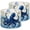 Color 4, variant on Linen Drum Lampshades Octopus Blue Space Galaxy Coastal Tentacles Stars Blue Tones 13"x13"x10" Light Shade for Table Lamps Floor Lamp Shades Lampshade Replacement Assembly Required