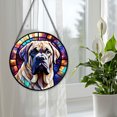 thumbnail image 5 of 89Bloom English Mastiff Window Hanging Stained Glass, English Mastiff Suncatchers for Windows Stained Glass, Stained Glass Dog suncatcher, Dog Stained Glass, 5 of 8