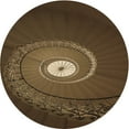 thumbnail image 1 of Ahgly Company Indoor Round Patterned Blood Night Red Area Rugs, 3' Round, 1 of 6