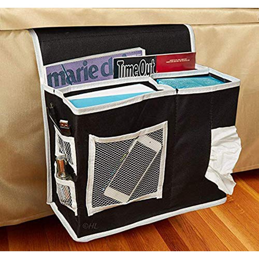 GLIN Bedside Caddy, 12 Various Pockets Perfect College Dorm Room Bunk