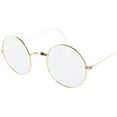 thumbnail image 2 of Agstum Retro Round Silver Wire Rim Eyeglasses Optical Glasses Frame without Nose Pads, 2 of 6