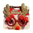 thumbnail image 3 of Gafas navideñas, monturas para gafas navideñas, gafas creativas con disfraces navideños Asta y nariz doradas, 3 of 9