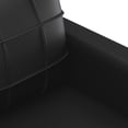 thumbnail image 3 of vidaXL 2 Piece Sofa Set with Cushions Black Faux Leather, 3 of 4