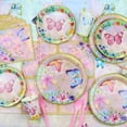 thumbnail image 3 of Hegbolke Butterfly Party Supply Set for Serves 20 Guests, Pink and Purple, 166 Pieces, 3 of 8