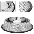 thumbnail image 2 of Tazón para mascotas de acero inoxidable con diamantes de imitación brillantes, comedero para perros y gatos Ormromra, 2 of 6
