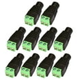 thumbnail image 2 of 10pcs CCTV Camera DC Power Connector Female Connector 12V Green + Black Surface, 2 of 8