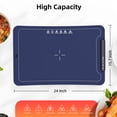 thumbnail image 6 of Auseo Electric Warming Tray, Portable Silicone Food Warming Mat, Warming Mat for Food for Buffets Party and Home Daily Use, 3 Level Temperature, 4 Hours Auto-Off, Easy to Clean, Blue, 6 of 8