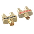 thumbnail image 3 of 2pcs For RCA Audio Y Splitter Adapter 1 Male to 2 Female Gold Plated, 3 of 10