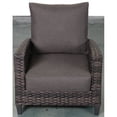 thumbnail image 5 of Barbados Two-Tone Dark Gray/Light Gray Wicker Sofa Set in Charcoal Cushion, 5 of 5