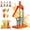 Orange, variant on Cast Iron Juicer Hand Press, Manual Juicer Hand Press, Heavy Duty Countertop Lime Citrus Crush Machine for Fresh Lemonade Orange Juice, Easy to Clean, Home and Kitchen (Orange)
