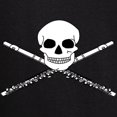 thumbnail image 3 of CafePress - Flute Skull 2010 - Men's Long Sleeve Loose Fit Cotton Dark Pajama Set, 3 of 7