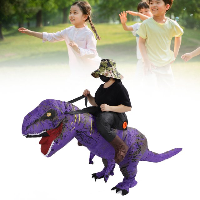Disfraz Inflable de Dinosaurio Impermeable Disfraz de Ojos con Luz LED y Potente Soplador ANGGREK Otros