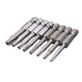 thumbnail image 4 of 8Pcs 50Mm 1/4 Hex Shank Magnetic Five-Point Torx Screwdriver Bits Set T8-T40, 4 of 10