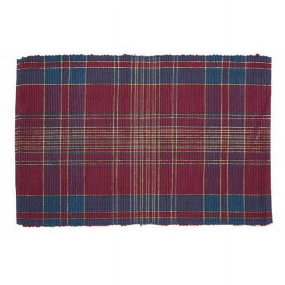 Mr. MJs Trading AG-01244S-4 19 in. Ribbed Placemats, Dover Lurexed - Set of 4