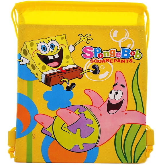 Spongebob Drawstring Bag For Multi Purposes Use