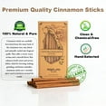 thumbnail image 5 of Organic Ceylon Cinnamon Sticks 1.7oz (50g) | Premium Sri Lankan | Gluten-Free, Non-GMO, 5 of 7