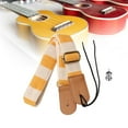thumbnail image 6 of Ukulele Strap with Adjustable Tail Comfortable Solid Hawaiian Guitar Back Straps Yellow, 6 of 8