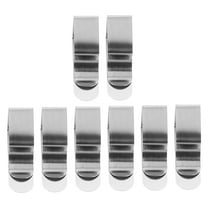 8pcs One-piece Stainless Steel Tablecloths Clips Trapezoidal Table Cloth Holders Table Skirt Retainers Tablecloth Clip for Home and Restaurant