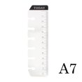 thumbnail image 1 of New Straight books Ruler Loose-leaf Today Rulers Frosted Transparent Mint Cute Kawaii White Polka Dot Rulers free shipping A7, 1 of 6