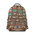 thumbnail image 3 of Bohemian Tribal Print Backpack - 17 Inch Laptop Sleeve & Spacious Compartments | Durable Oxford Fabric College Rucksack for School, Campus, Work & Travel, Stylish Boho Chic Design, 3 of 6