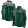 Men's Fanatics Branded Green Portland Timbers Primary Logo 1/4-Zip Fleece Jacket