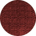 thumbnail image 1 of Ahgly Company Indoor Round Abstract Red Modern Area Rugs, 7' Round, 1 of 4
