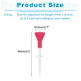 thumbnail image 2 of Uxcell Golf Tee, 5 Pack Adjustable Height Plastic Golf Tees with Triangle Mark, Red (3-1/2 Inch), 2 of 6