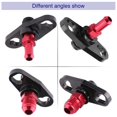 thumbnail image 3 of Baohd Fuel Rail Adapter Kit Aluminum Line Regulator Set Fitting Accessory Engine Parts Part Delivery Red Black Fittings, 3 of 6
