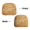2 PCS Car Headrest Cover, Old Vintage Map Of Sea Soft Car Seat Head