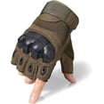 thumbnail image 2 of Guantes militares para exteriores, ligeros y transpirables, protectores de nudillos para tiro, caza, motociclismo, escalada, guantes tácticos sin dedos para moto, motocicleta, ciclismo, esca, 2 of 5