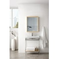 thumbnail image 2 of James Martin Furniture 803-M23.6-GW 23.6 in. Milan Rectangular Cube Mirror, Glossy White, 2 of 5
