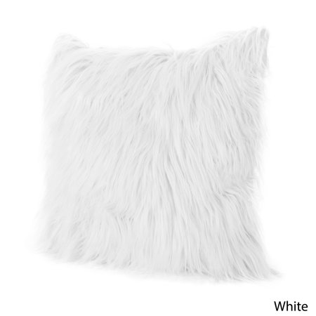 Christopher Knight Home Cianan Faux Furry Pillow By Walmart Com