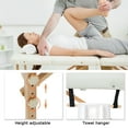 thumbnail image 7 of Massage Table Massage Bed Spa Bed 73" Long Height Adjustable W/Sheet Cradle Bolster Portable 2 Folding Massage Salon Table Hanger Facial Tattoo Salon Bed, 7 of 7