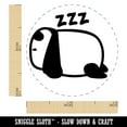 thumbnail image 2 of Very Tired Panda Doodle Napping Sleeping Resting Self-Inking Rubber Stamp Ink Stamper - Yellow Ink - Mini 1/2 Inch, 2 of 7