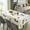 A, variant on Extra Large Tablecloth 55x39 Inch Washable Cotton Farmhouse Pld Table Cover - Big Rec Dining Table Cloth For Restaurant Patio Picnic Party Outdoor Indoor Use Durable Fabric