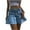 Blue, variant on APEXFWDT Women's Y2K Ruffle Denim Skirt High Waist Short A Line Flared Jean Skirt Girl Trendy Pleated Mini Skirts Streetwear